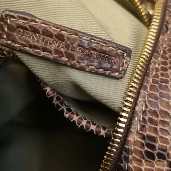 G.I.LI. Got It Love It Animal Print Slouchy Python Brown Black HOBO Tote Bag - Picture 9 of 11